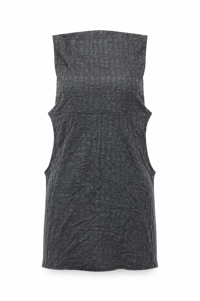 Style plus Womens Grey  Rayon Basic Tank Size S