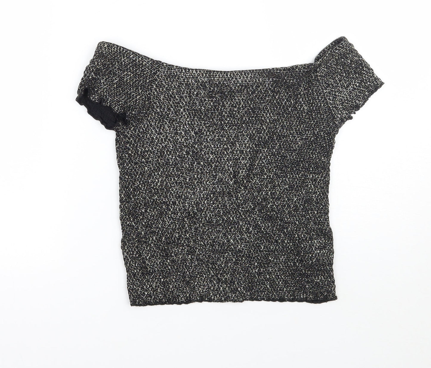 Very Girls Black   Basic T-Shirt Size 12 Years