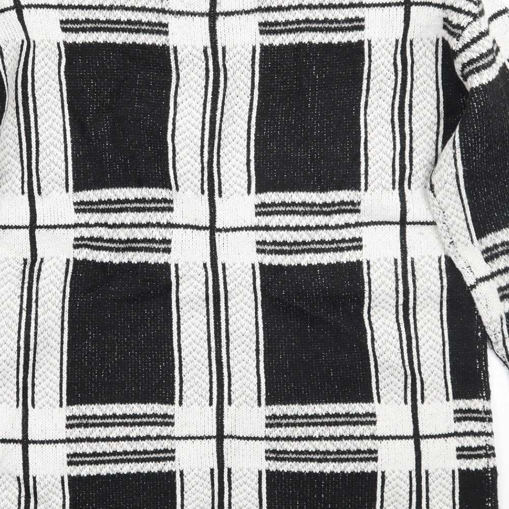 TU Womens Black Check  Pullover Jumper Size 14
