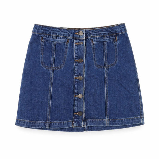 Topshop Womens Blue   A-Line Skirt Size 28