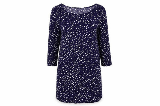 H&M Womens Blue Geometric  Slip Dress  Size S  - Stars