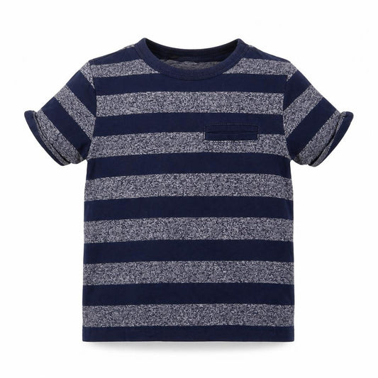 George Girls Blue Striped  Basic T-Shirt Size 2-3 Years