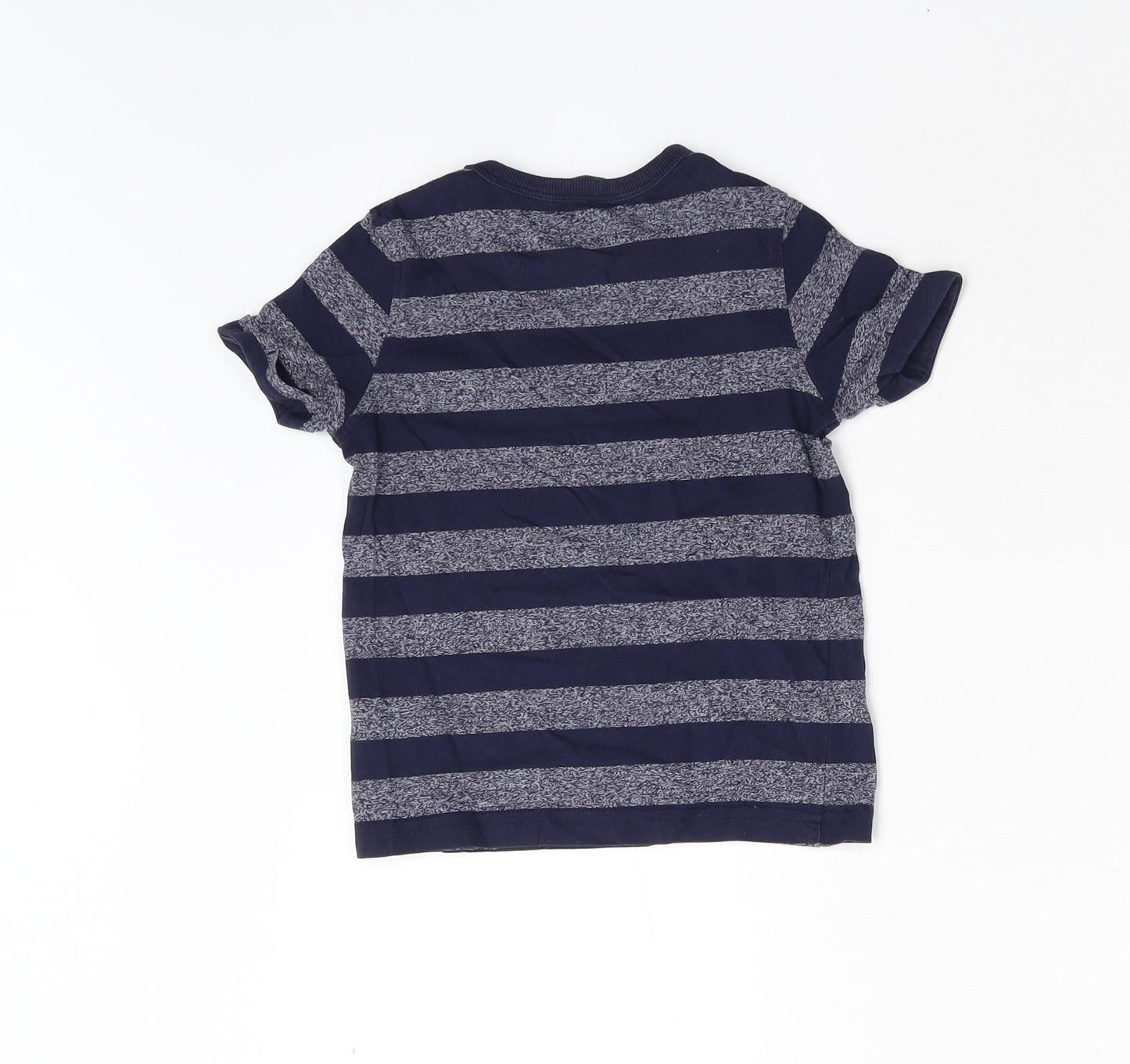 George Girls Blue Striped  Basic T-Shirt Size 2-3 Years