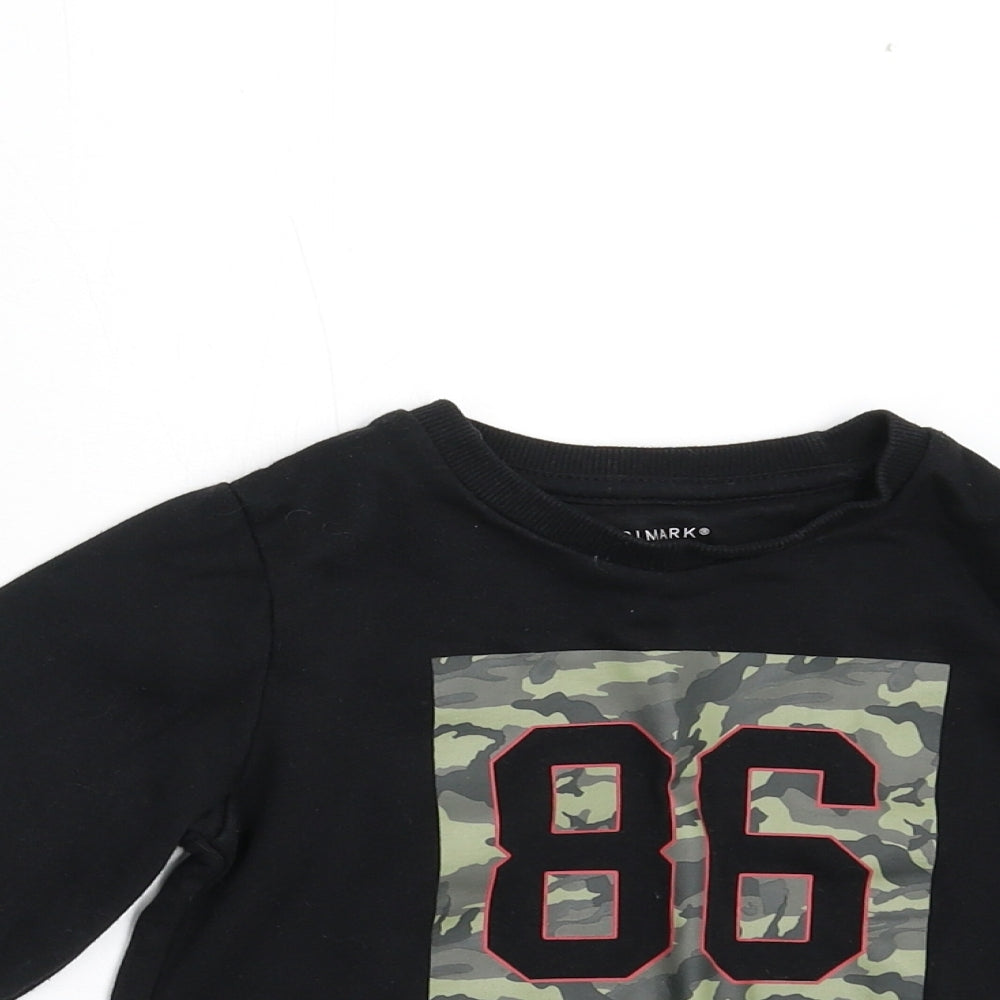 Primark Girls Black   Pullover Sweatshirt Size 3-4 Years