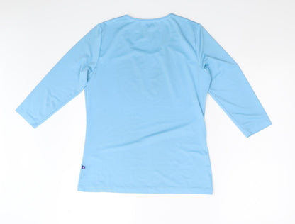 Buinness Boutique Womens Blue   Basic T-Shirt Size M