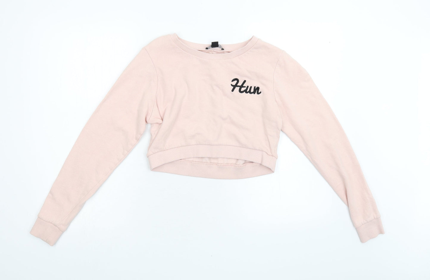 Select Womens Pink   Pullover Sweatshirt Size 12
