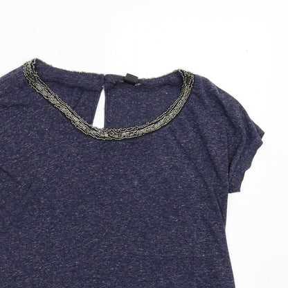 Preloved ESMARA Womens Blue   Basic T-Shirt Size 14 - Detail