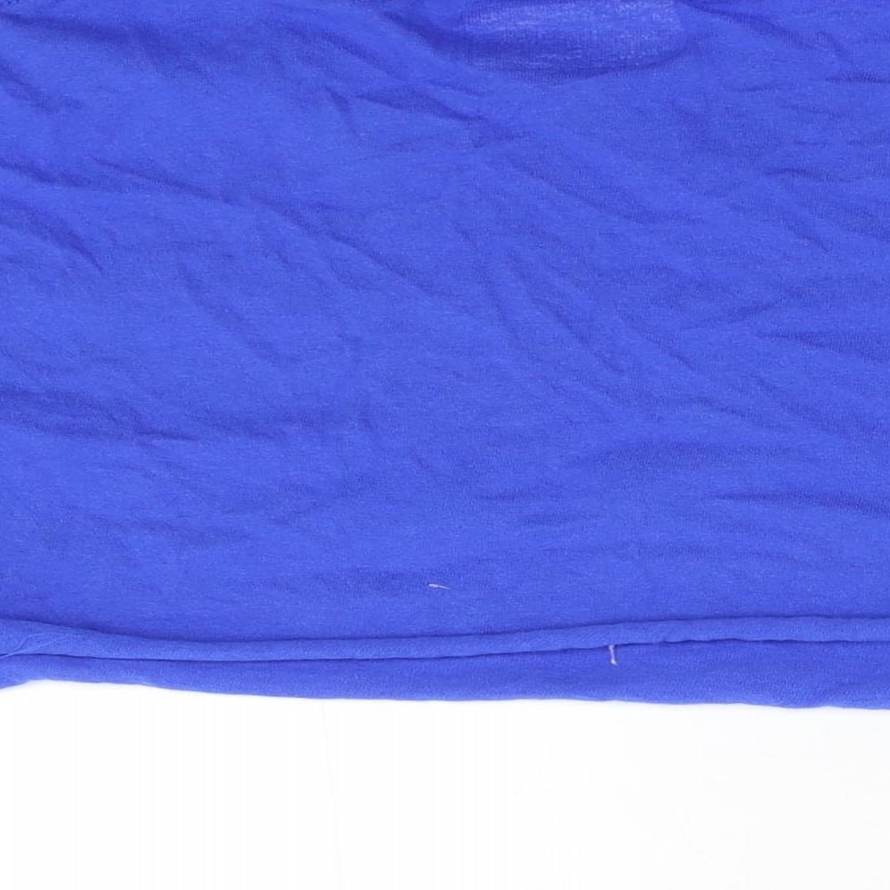 Pretty Little Thing Womens Blue   Cropped T-Shirt Size S