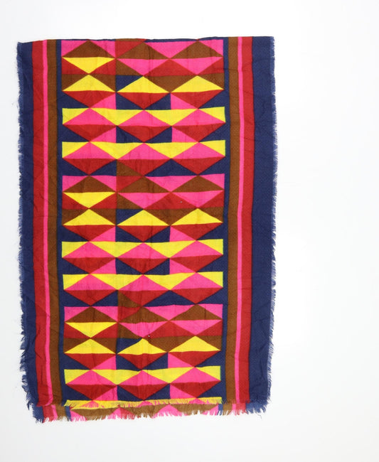 Preworn Womens Multicoloured Geometric   Shawl/Wrap