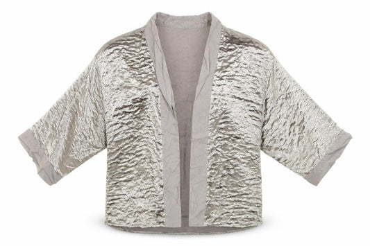 River Island Womens Gold   Jacket  Size M  - Gold effect fabric