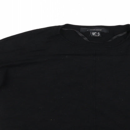 Close-up detail of Atmosphere women’s black jumper, size UK 6, - atmosphere