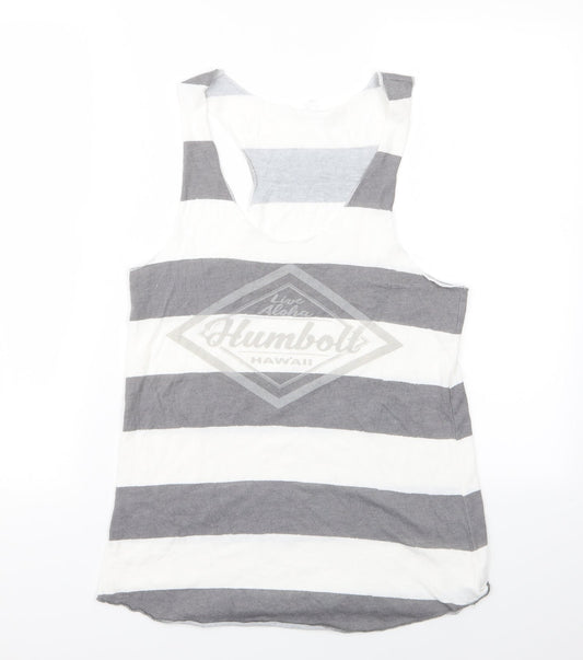 Humbolt Womens Multicoloured Striped  Basic T-Shirt   - Humbolt