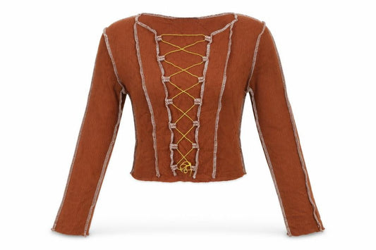 SHEIN Womens Brown   Pullover Jumper Size M  - Open Front Sweater