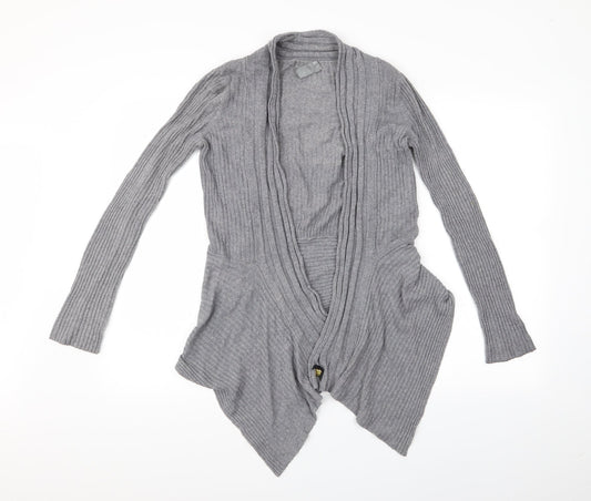 Preworn Womens Grey   Cardigan Jumper   - Waterfall Cardigan