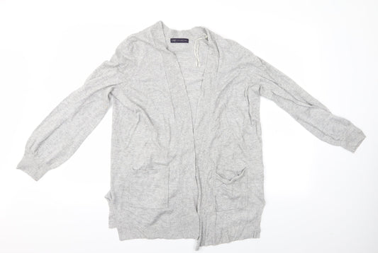 Marks and Spencer Womens Grey   Cardigan Jumper Size M  - Longline Cardigan