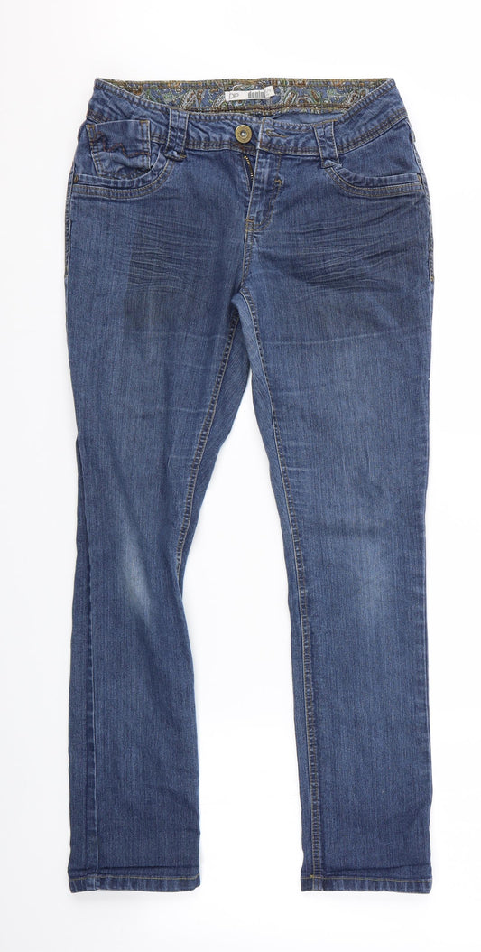 DP Denim Womens Blue   Straight Jeans Size 10 L28 in - DP Denim