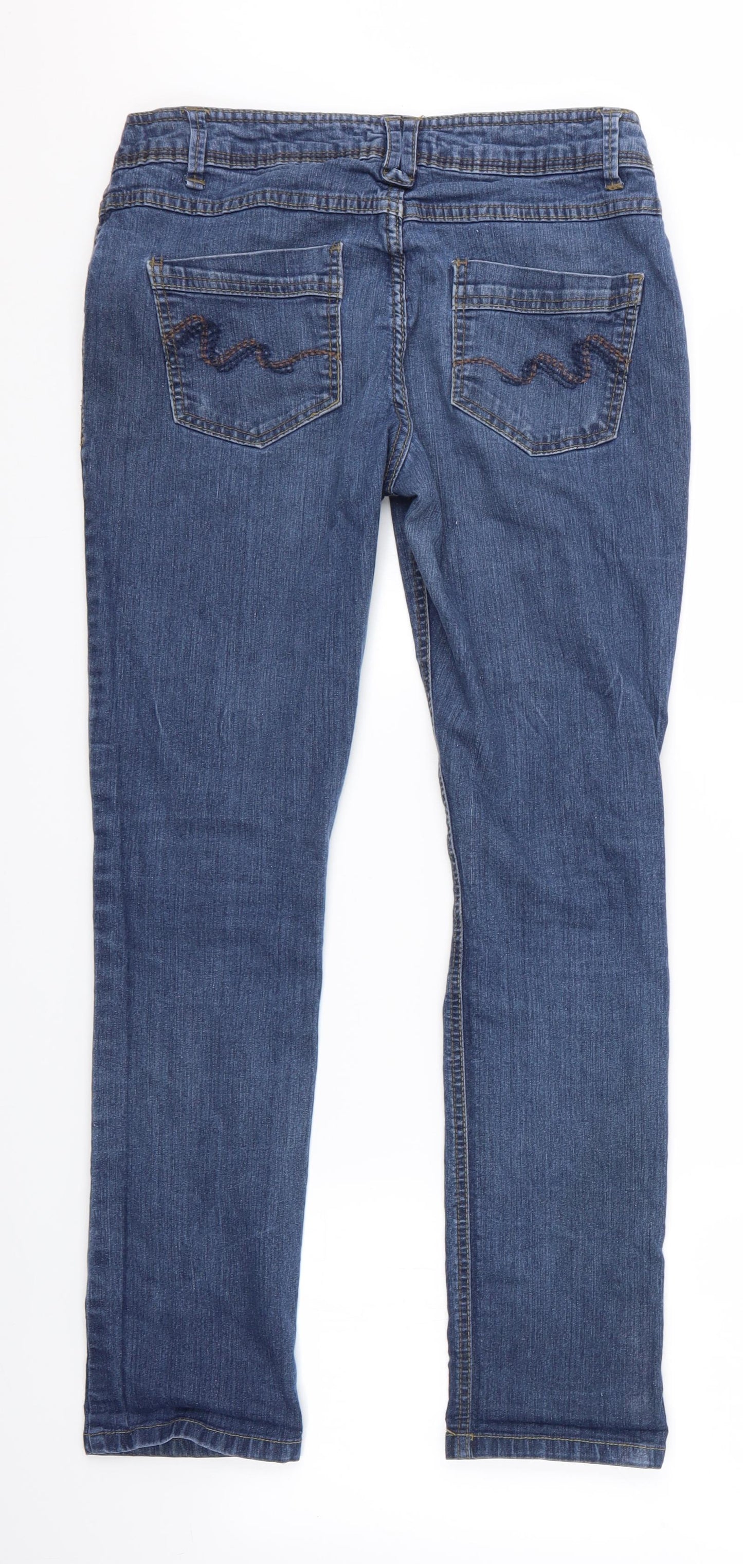 DP Denim Womens Blue   Straight Jeans Size 10 L28 in - DP Denim