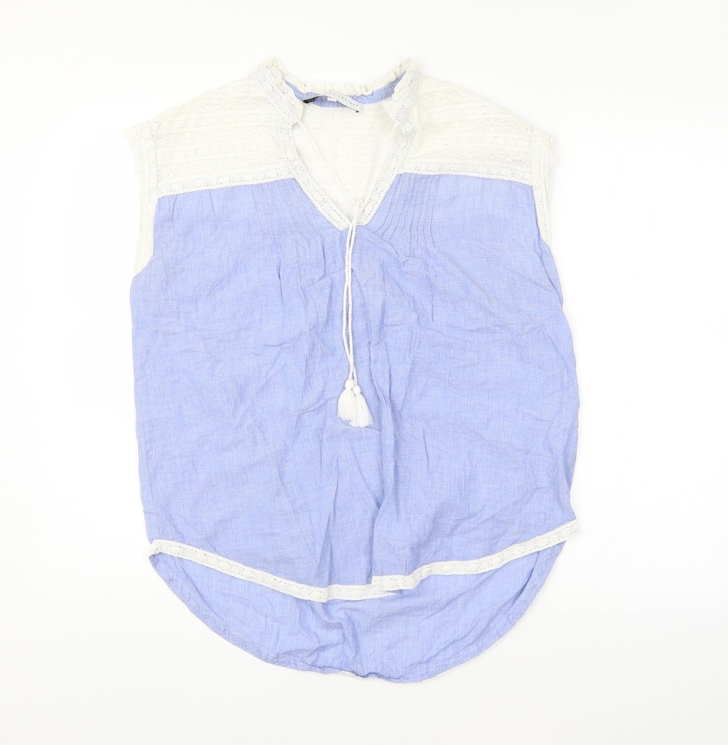 Preworn Womens Blue   Basic Blouse Size M