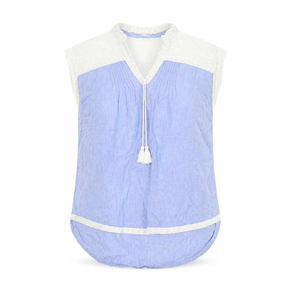 Preworn Womens Blue   Basic Blouse Size M