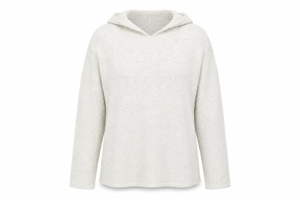 H&M Womens White   Pullover Hoodie Size S