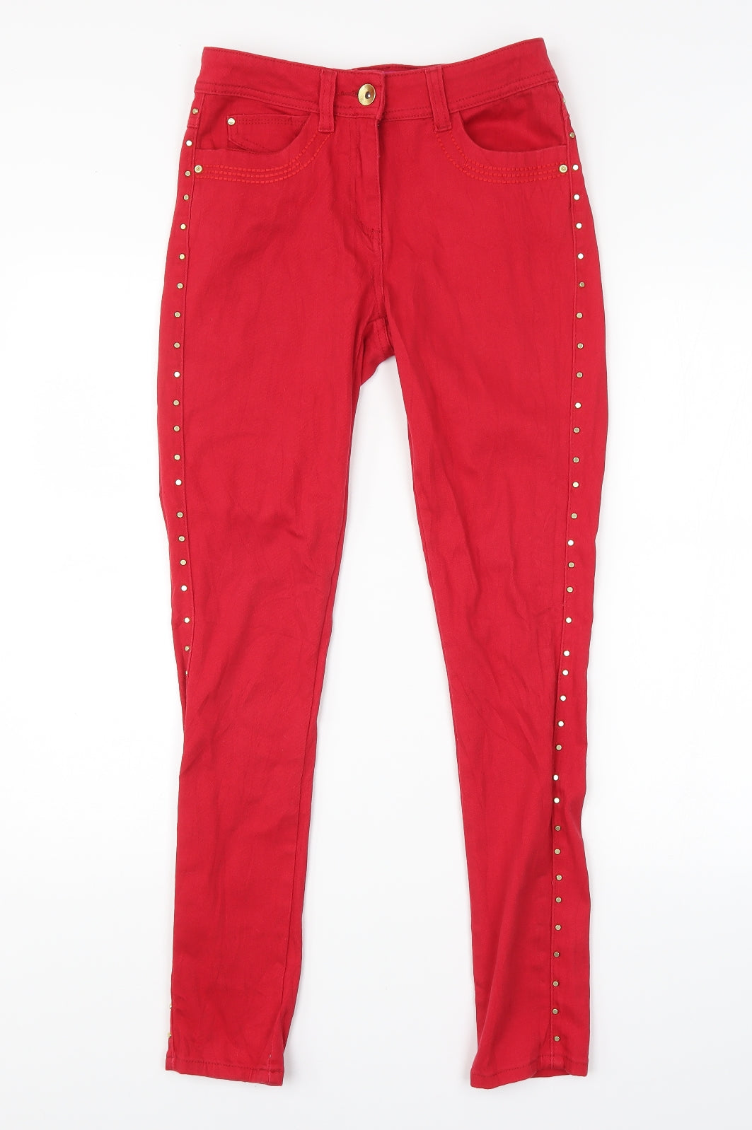 George Womens Red   Skinny Jeans Size 8 L30 in
