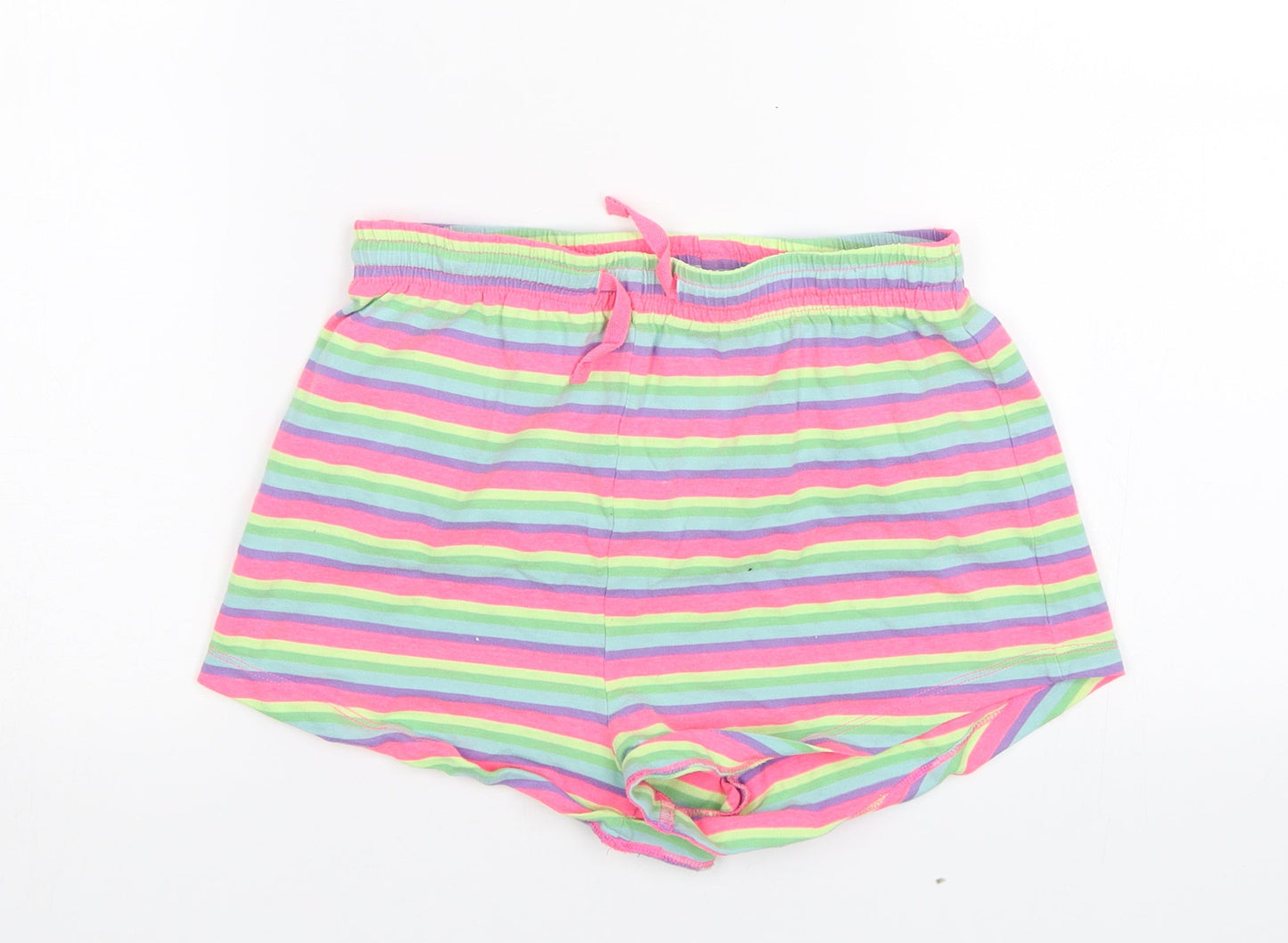 NEXT Girls Pink Striped  Hot Pants Shorts Size 11 Years