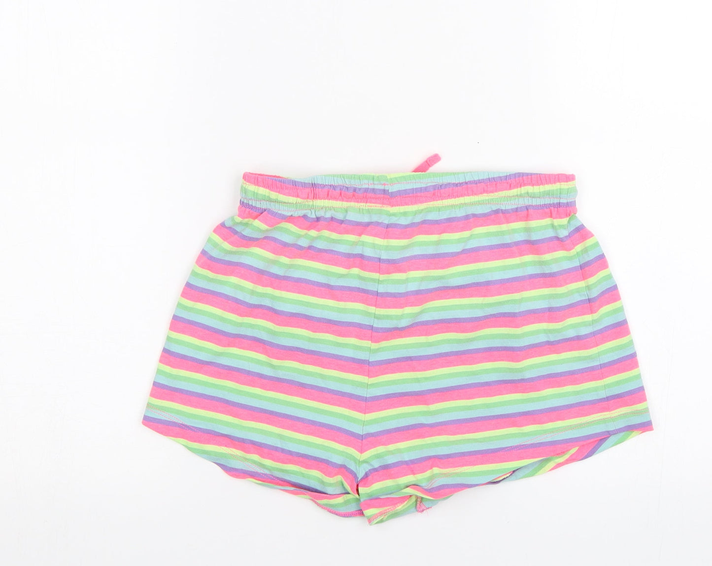 NEXT Girls Pink Striped  Hot Pants Shorts Size 11 Years