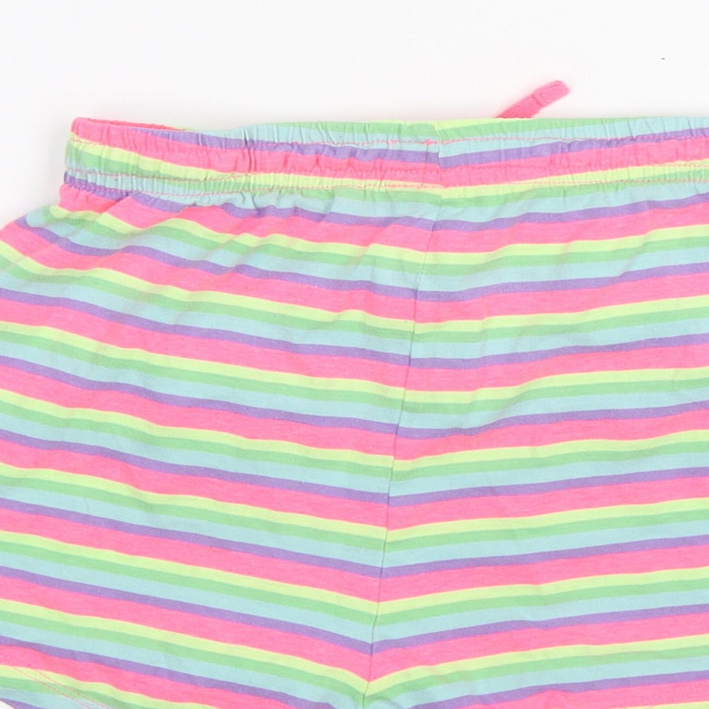NEXT Girls Pink Striped  Hot Pants Shorts Size 11 Years