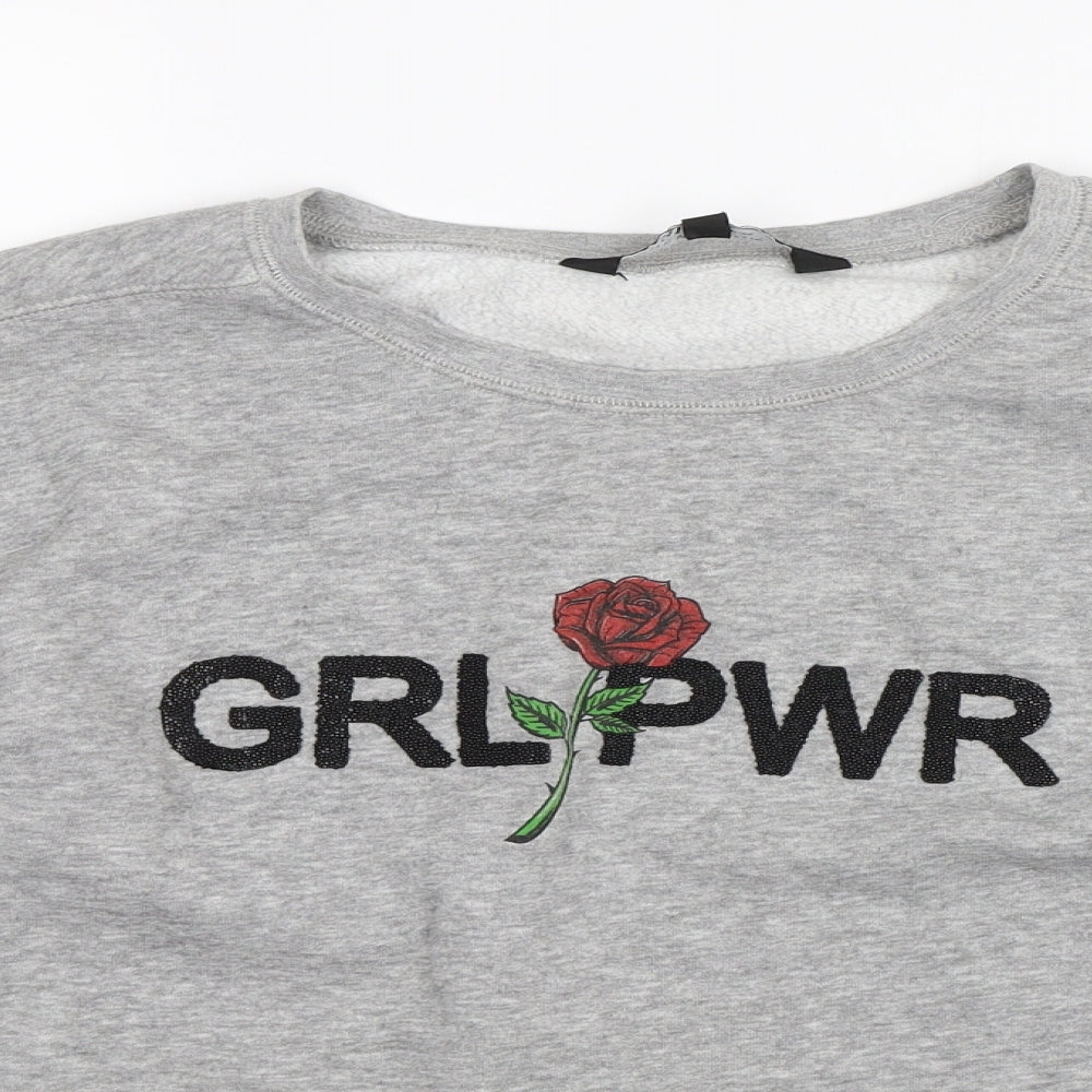 New Look Girls Grey   Pullover Jumper Size 12-13 Years  - GRL PWR