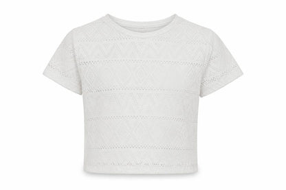 Candy Couture Girls White   Basic T-Shirt Size 11 Years