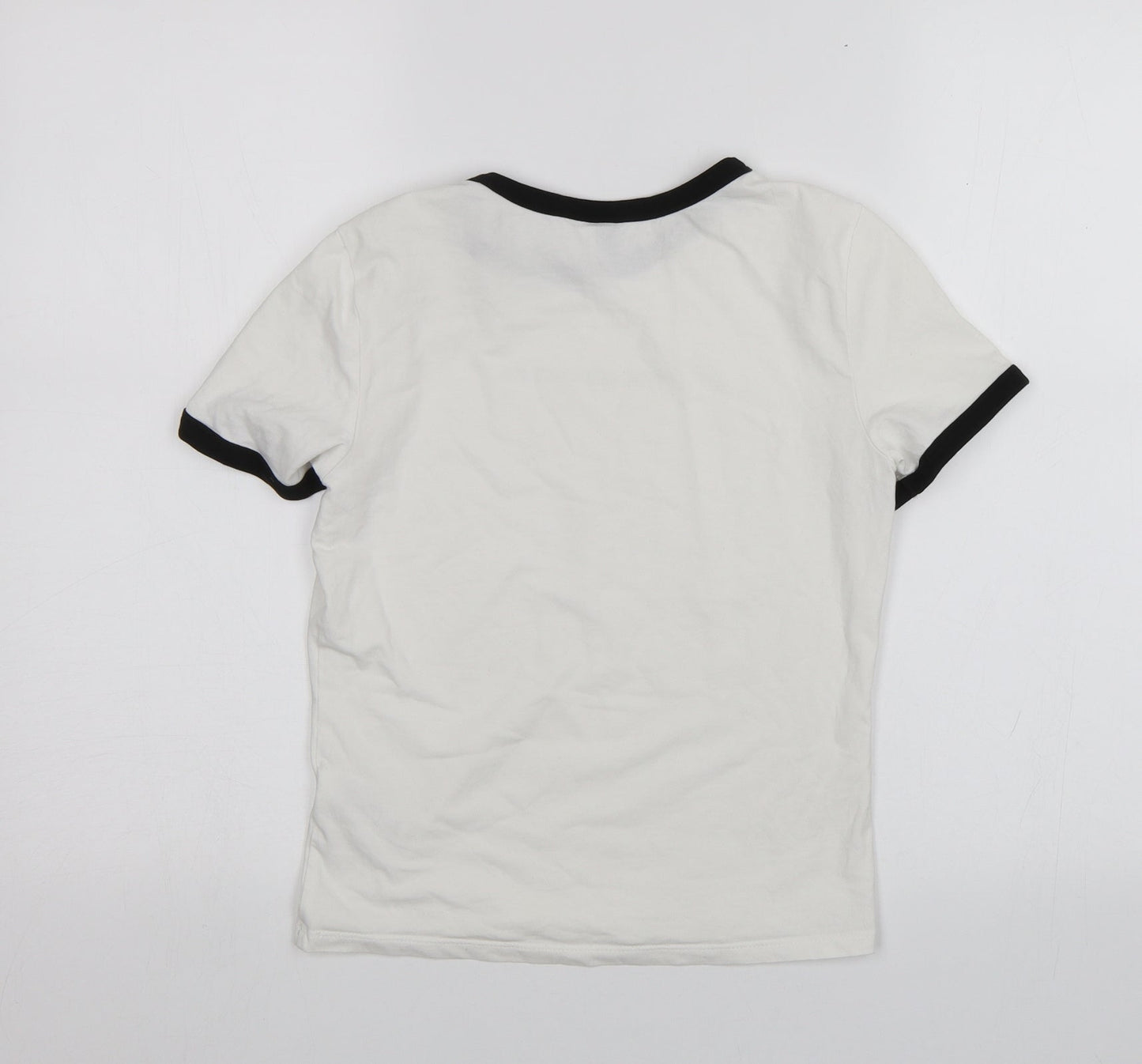 Divided Womens White   Basic T-Shirt Size S