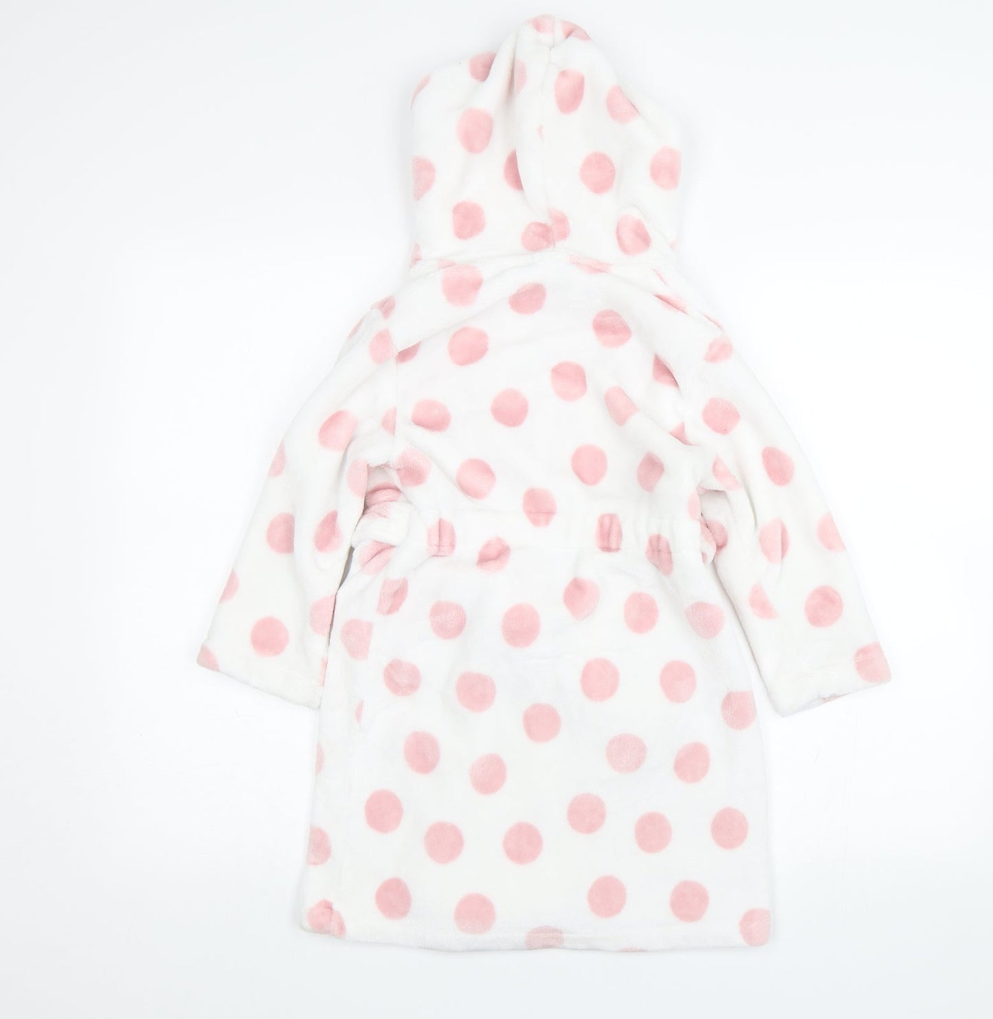 George Girls White Polka Dot  Top Robe Size 5-6 Years