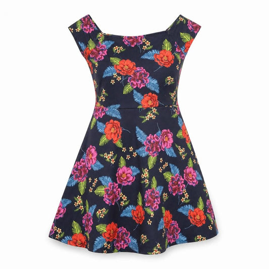 New Look Womens Blue Floral  Shift  Size 8
