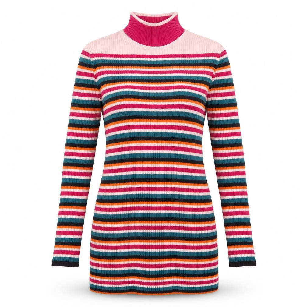 rokoko Womens Multicoloured Striped  Pullover Jumper Size XS