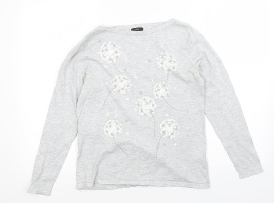M&Co Womens Grey   Pullover Jumper Size 12