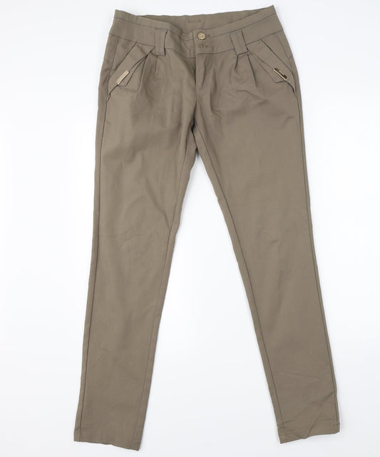 Preworn Womens Green   Dress Pants Trousers Size XL L30 in