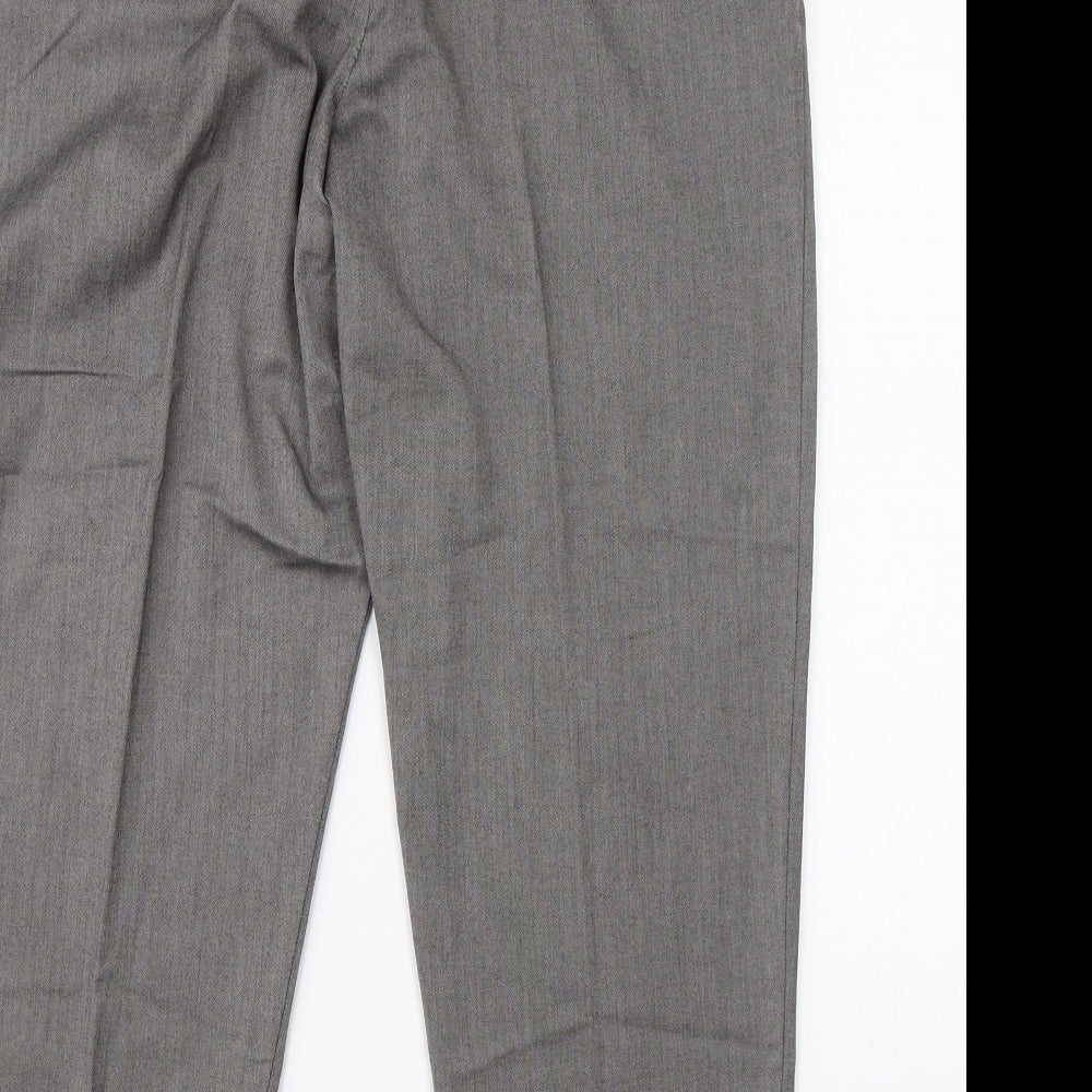Very Womens Grey   Dress Pants Trousers Size 14 L24 in