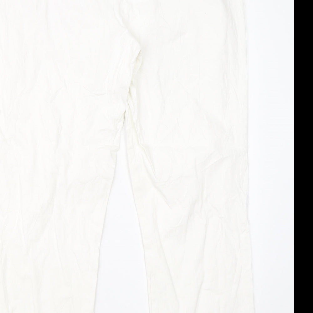 Ulla Popken Womens White   Trousers  Size 18 L28 in