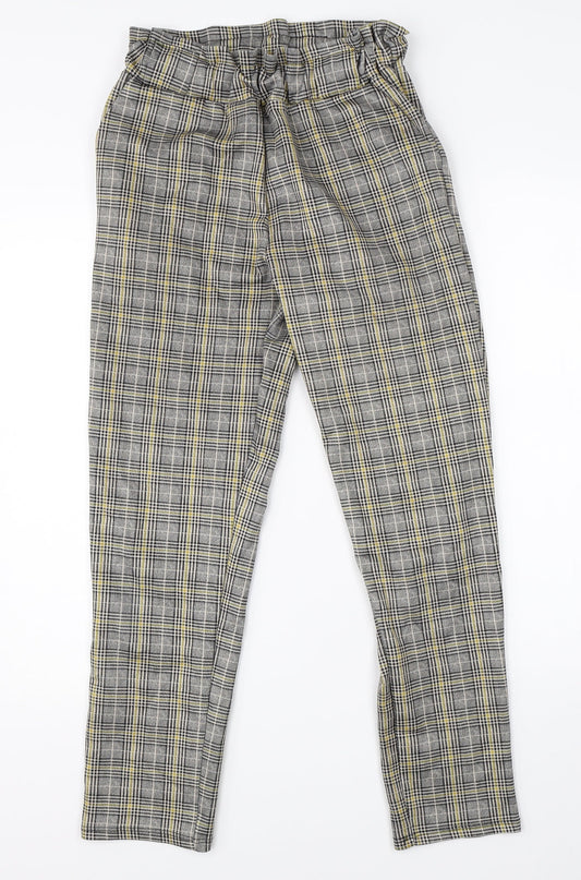 Cameo Rose Womens Beige Check  Dress Pants Trousers Size S L25 in