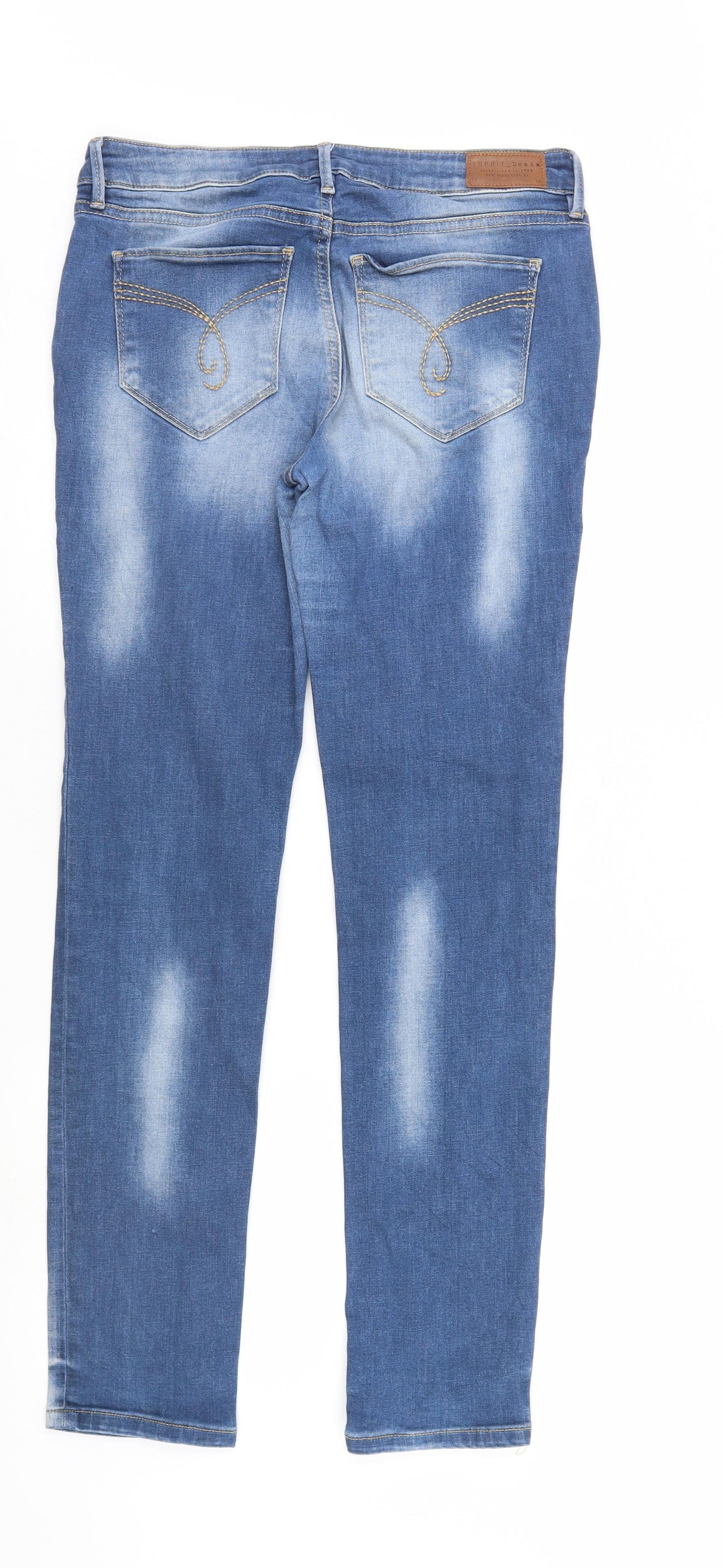 Spirit Womens Blue  Denim Straight Jeans Size 32 in L31 in