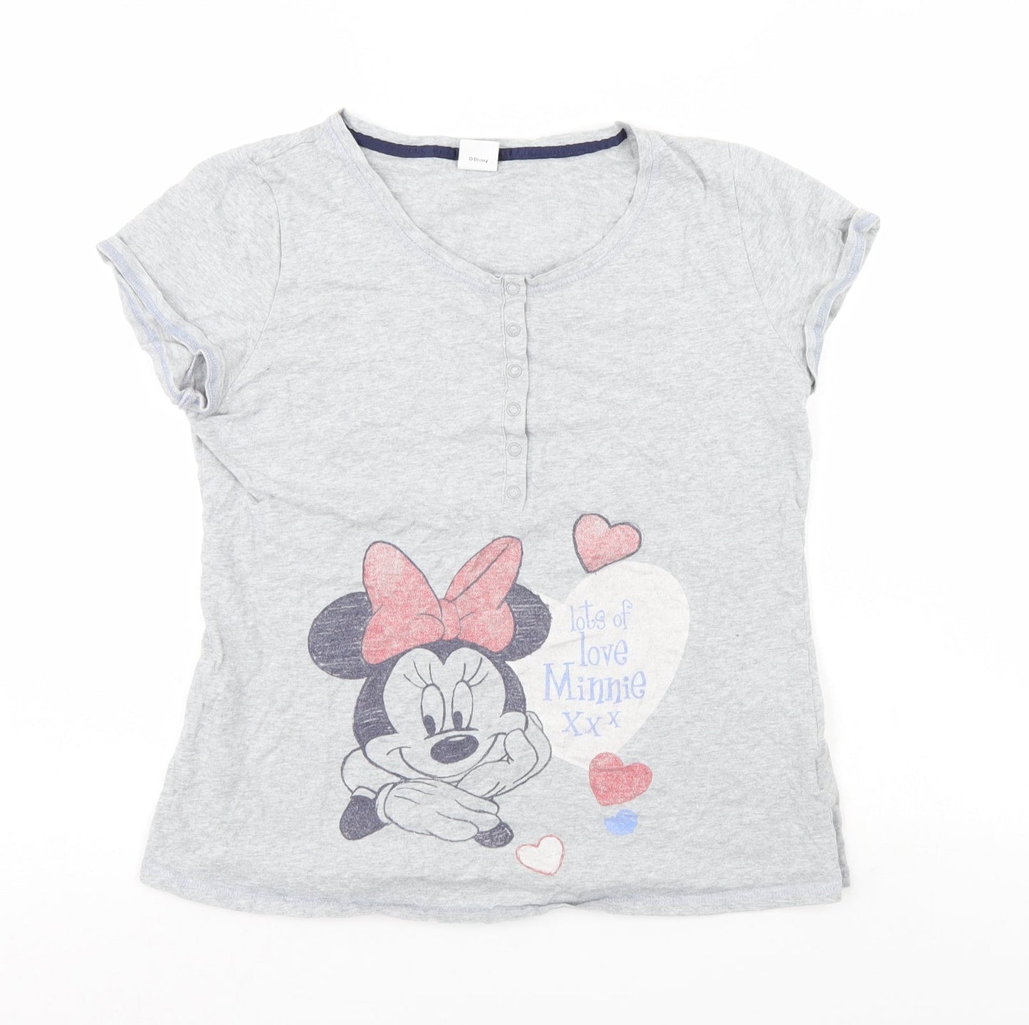 Disney Womens Grey   Top Nightshirt Size 10  - disney