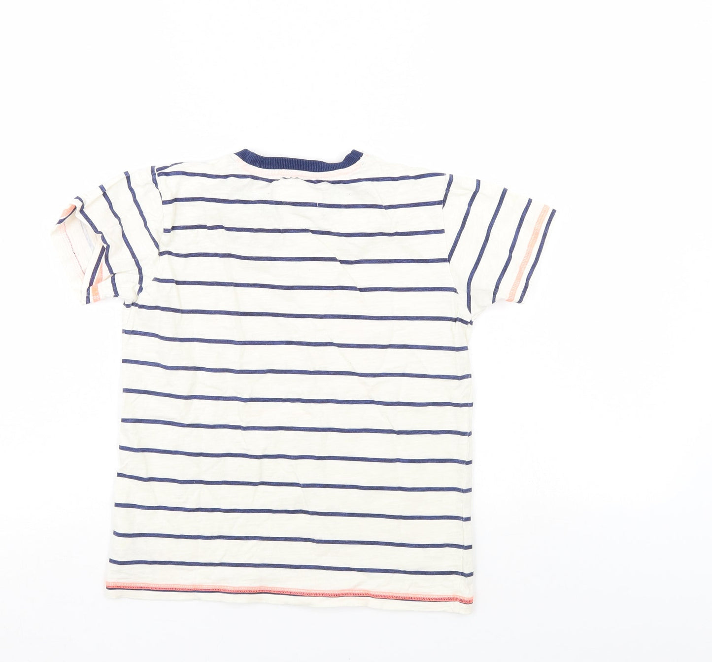 JimJams Boys Multicoloured Striped  Basic T-Shirt Size 7-8 Years