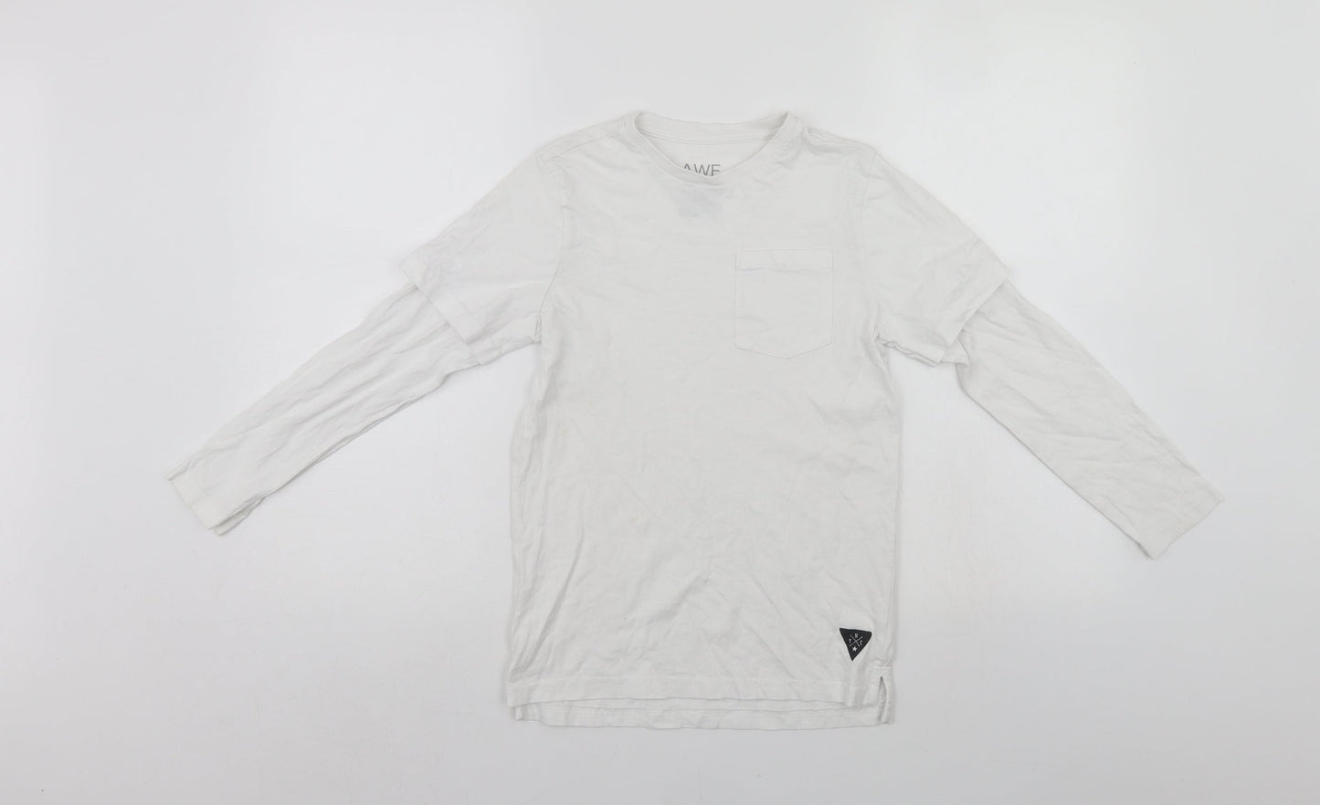 F&F Boys White   Jersey T-Shirt Size 8-9 Years