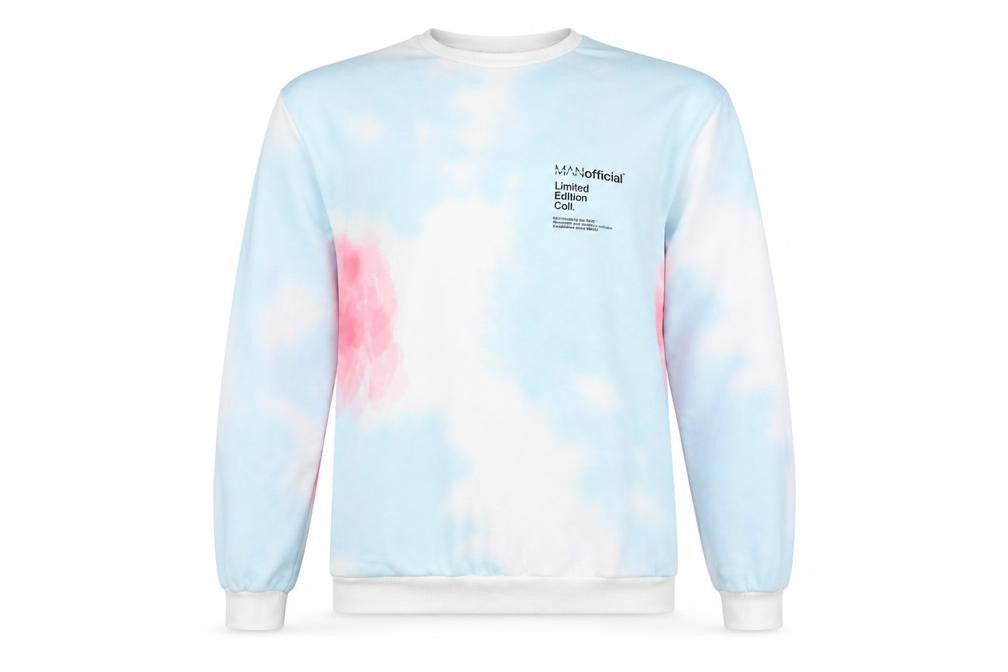 boohooMAN Womens Blue Pullover Jumper Size S