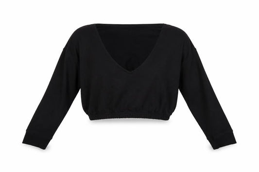 Missguided Womens Black   Pullover Sweatshirt Size 14  - cropped