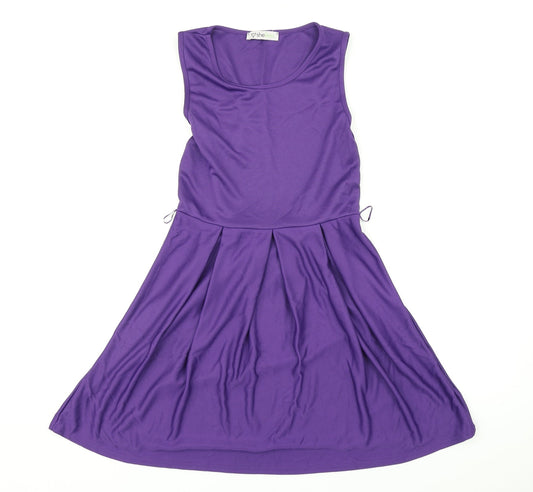 SHELIKES Womens Purple   Fit & Flare