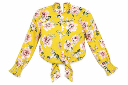Primark Womens Multicoloured Floral  Wrap Blouse Size 10  - wrap front style