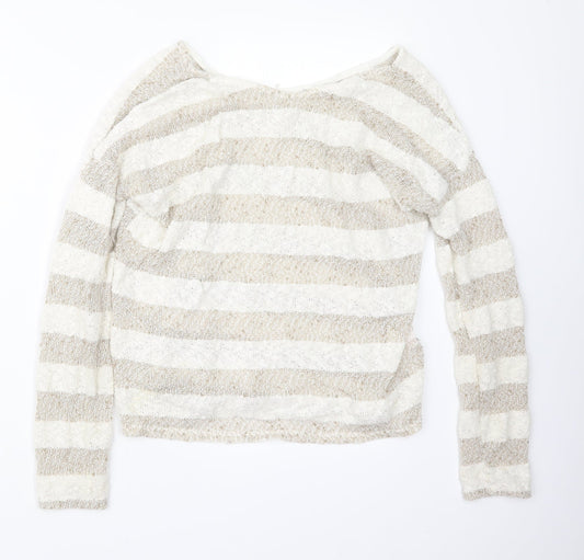 Atmosphere Womens Beige  Knit Pullover Jumper Size 12