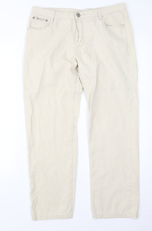Sunbird Womens Beige   Trousers  Size 32 in L28 in