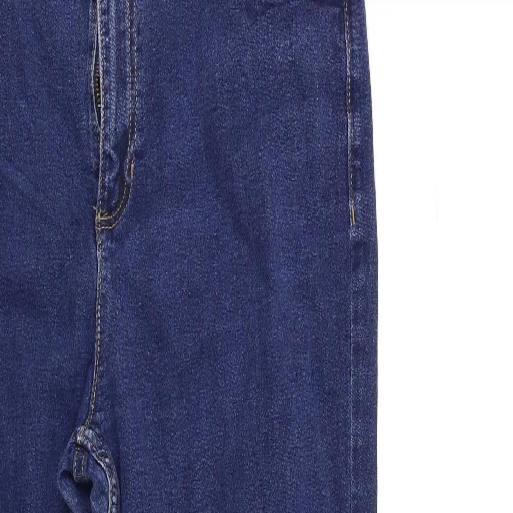 Preworn Womens Blue  Denim Skinny Jeans Size 32 in L28 in